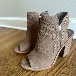 Vince Camuto Taupe Cutout Heeled Sandals